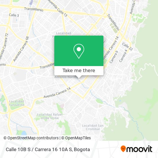 Calle 10B S / Carrera 16 10A S map