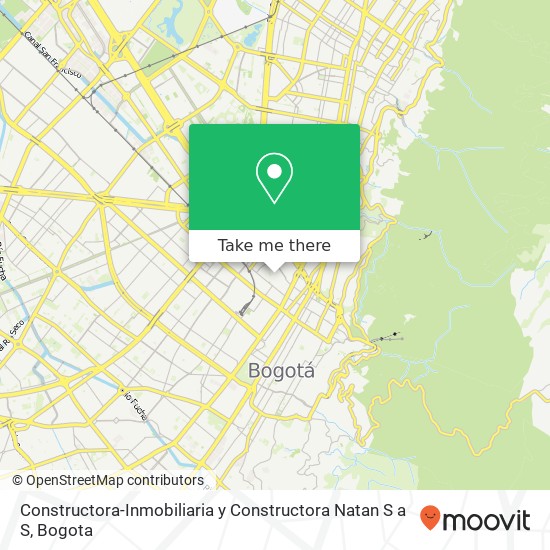 Constructora-Inmobiliaria y Constructora Natan S a S map