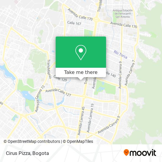 Cirus Pizza map