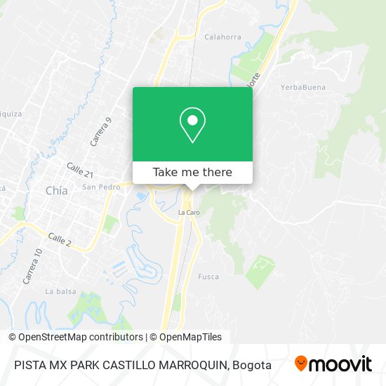 Mapa de PISTA MX PARK CASTILLO MARROQUIN