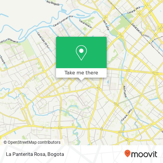 La Panterita Rosa map