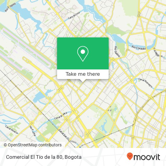 Mapa de Comercial El Tío de la 80