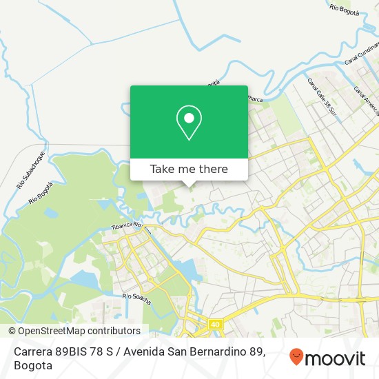 Carrera 89BIS 78 S / Avenida San Bernardino 89 map