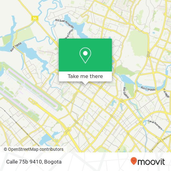 Calle 75b 9410 map