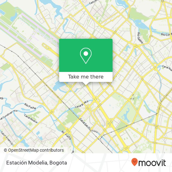 Estación Modelia map