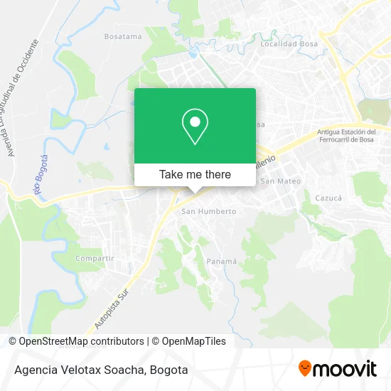Agencia Velotax Soacha map
