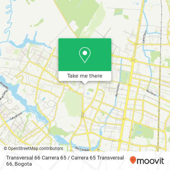 Transversal 66 Carrera 65 / Carrera 65 Transversal 66 map