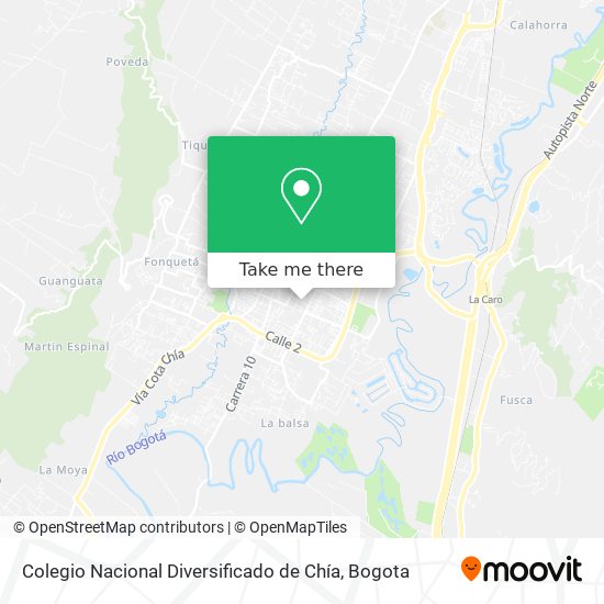 Colegio Nacional Diversificado de Chía map