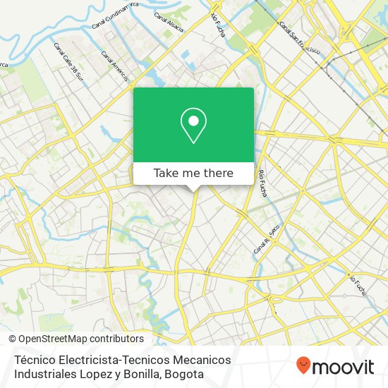 Mapa de Técnico Electricista-Tecnicos Mecanicos Industriales Lopez y Bonilla