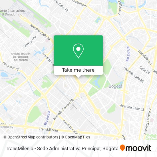 TransMilenio - Sede Administrativa Principal map