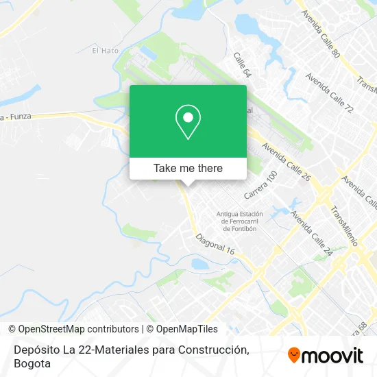Mapa de Depósito La 22-Materiales para Construcción