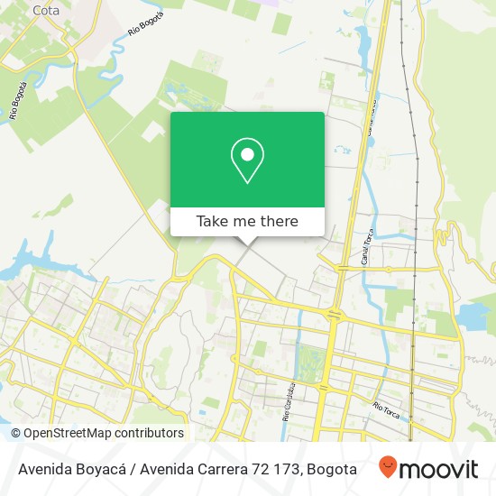 Avenida Boyacá / Avenida Carrera 72 173 map
