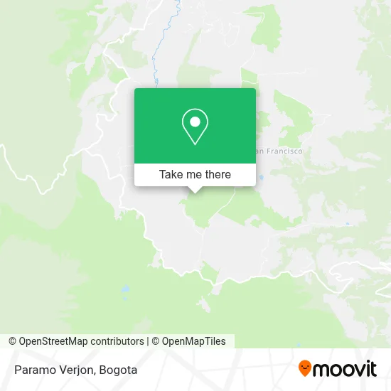 Paramo Verjon map