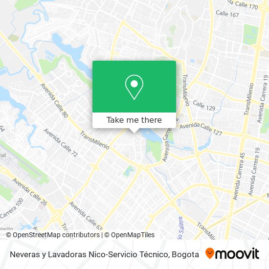 Neveras y Lavadoras Nico-Servicio Técnico map
