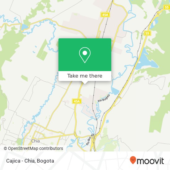 Cajica - Chia map