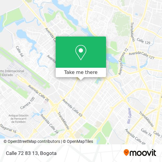 Calle 72 83 13 map