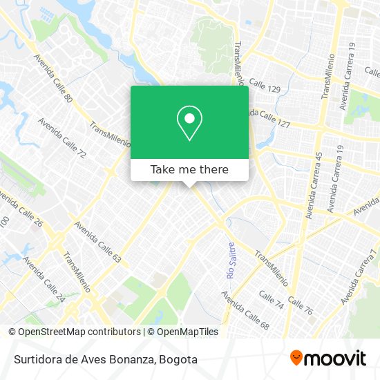 Surtidora de Aves Bonanza map
