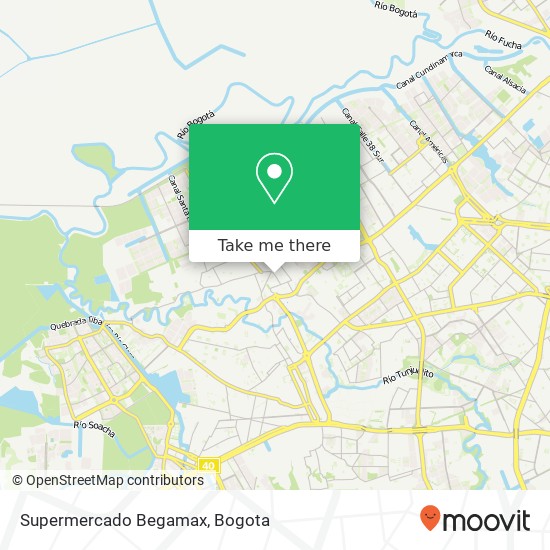 Supermercado Begamax map