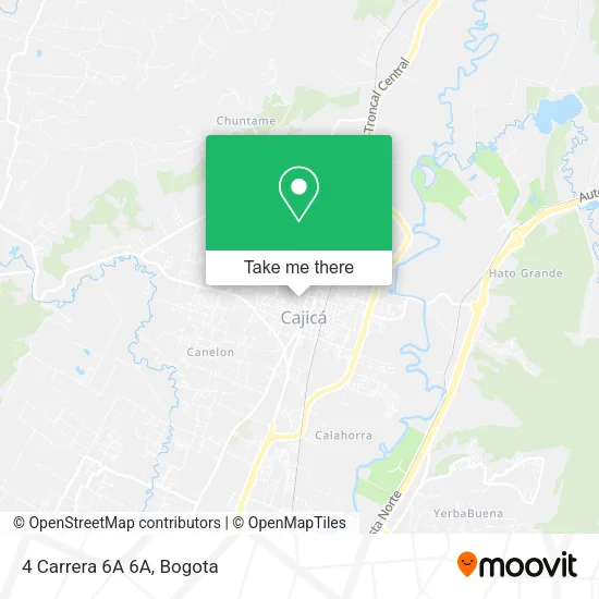 4 Carrera 6A 6A map