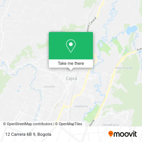 12 Carrera 6B 9 map