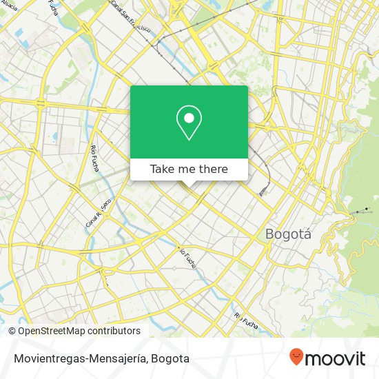 Movientregas-Mensajería map