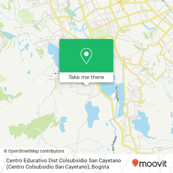 Mapa de Centro Educativo Dist Colsubsidio San Cayetano (Centro Colsubsidio San Cayetano)