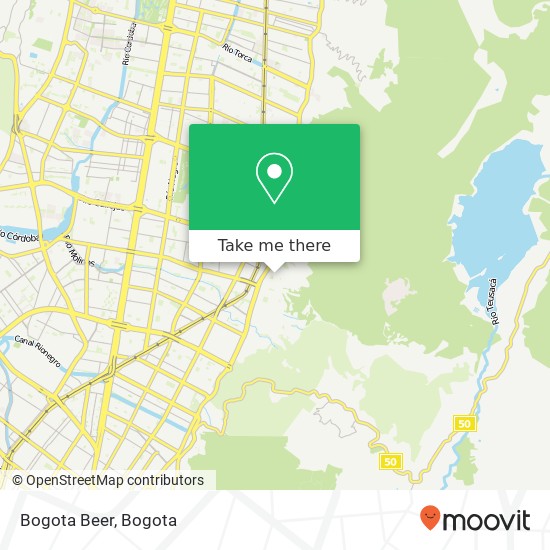 Bogota Beer map