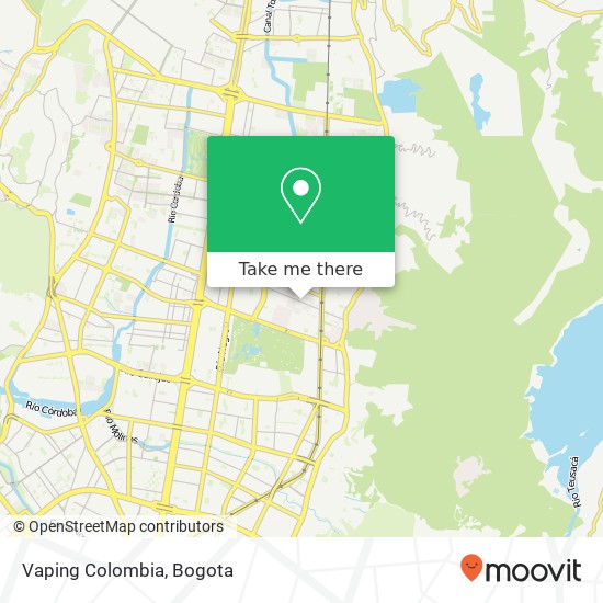 Vaping Colombia map