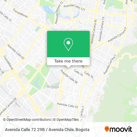 Avenida Calle 72 29B / Avenida Chile map