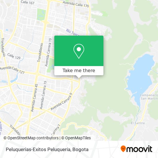 Peluquerias-Exitos Peluquería map