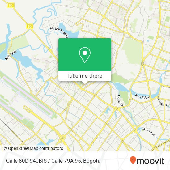 Mapa de Calle 80D 94JBIS / Calle 79A 95