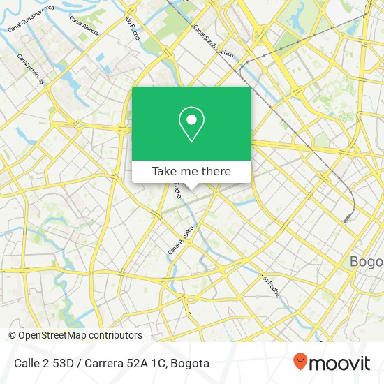 Calle 2 53D / Carrera 52A 1C map