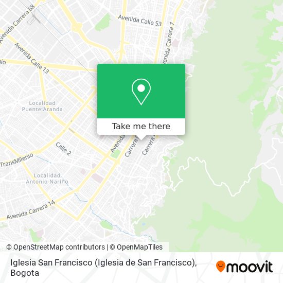 Iglesia San Francisco map