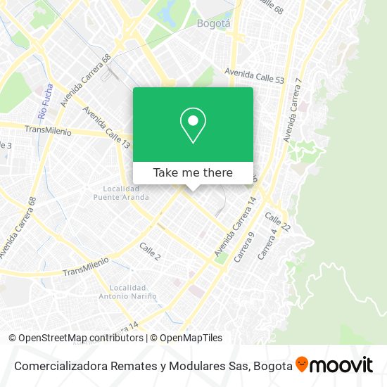 Comercializadora Remates y Modulares Sas map