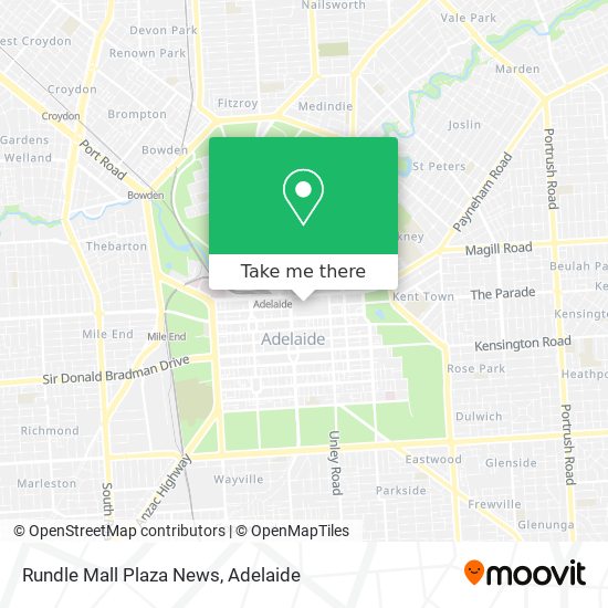 Rundle Mall Plaza News map