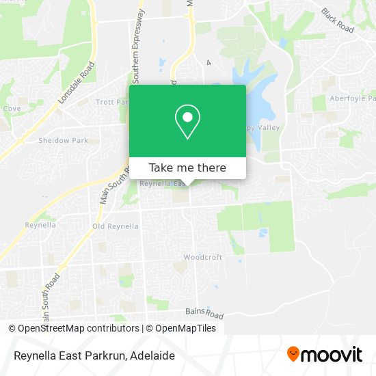 Reynella East Parkrun map