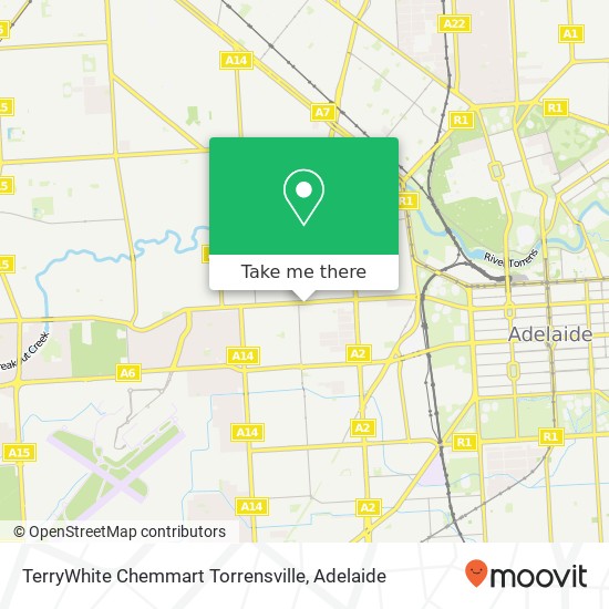 TerryWhite Chemmart Torrensville map