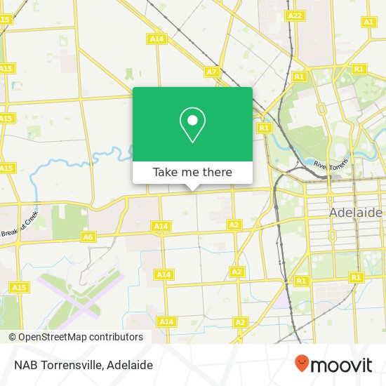 Mapa NAB Torrensville