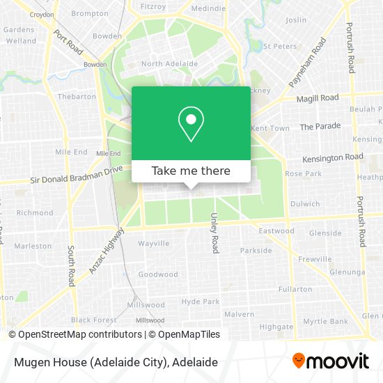 Mapa Mugen House (Adelaide City)