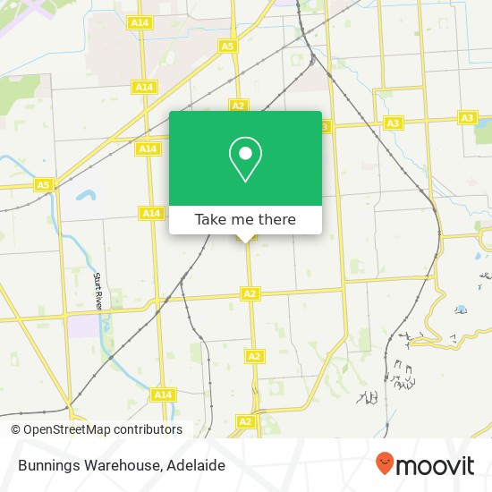 Mapa Bunnings Warehouse