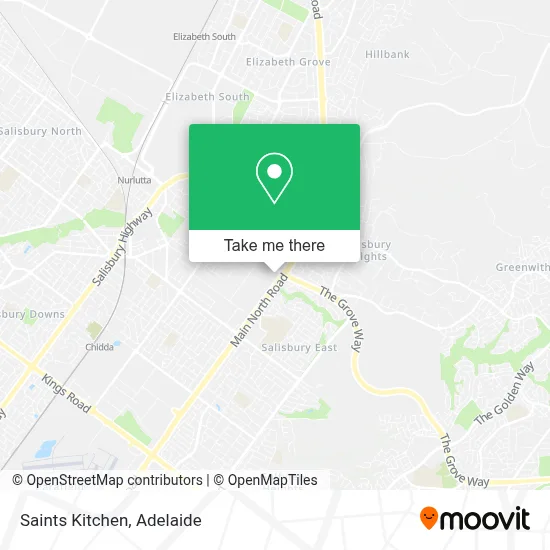 Mapa Saints Kitchen