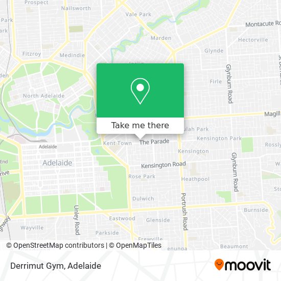 Mapa Derrimut Gym