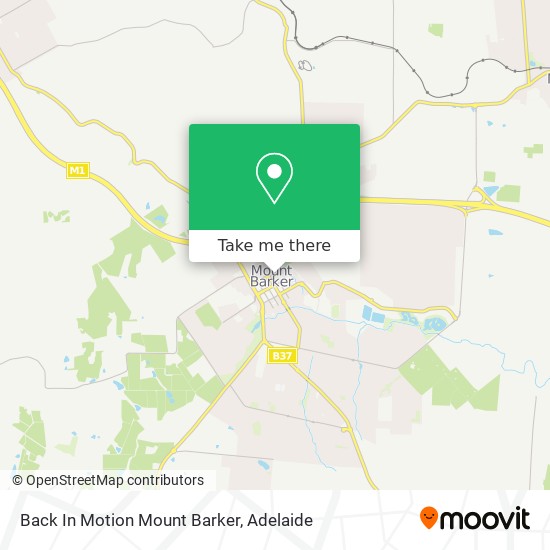 Back In Motion Mount Barker map
