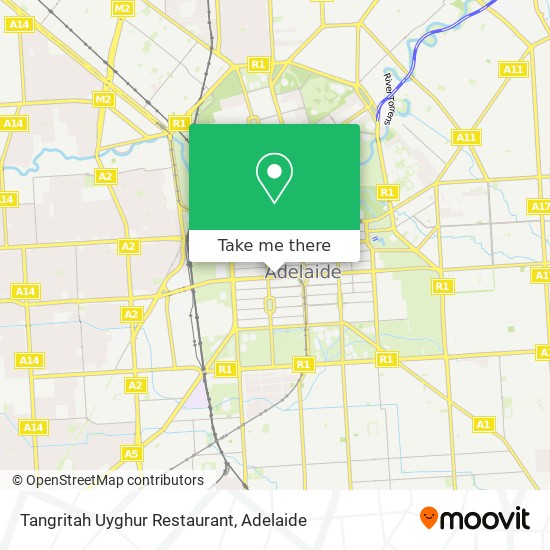 Mapa Tangritah Uyghur Restaurant