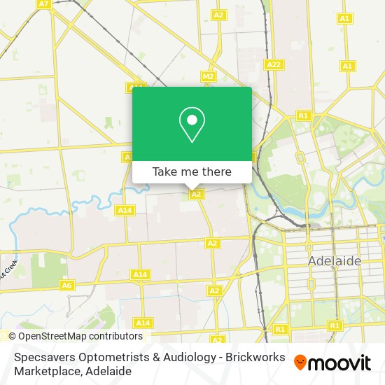 Mapa Specsavers Optometrists & Audiology - Brickworks Marketplace