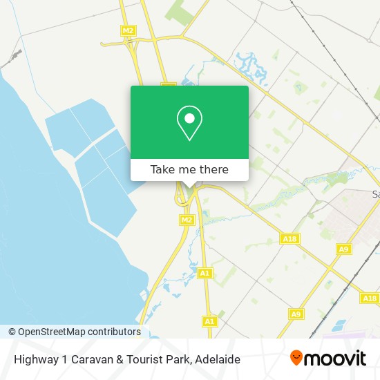 Mapa Highway 1 Caravan & Tourist Park