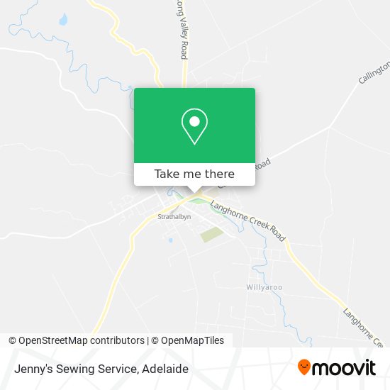 Jenny's Sewing Service map