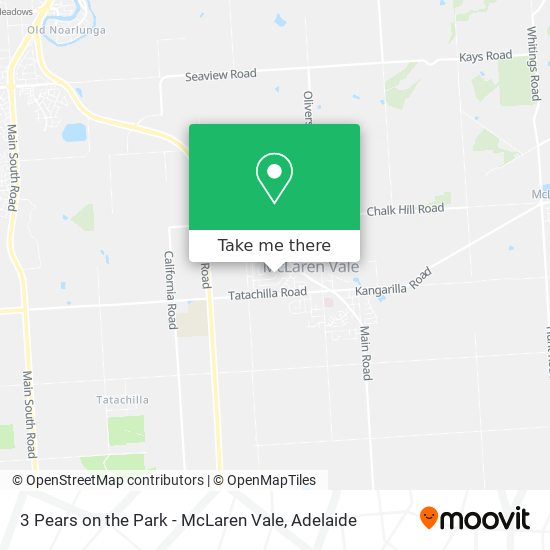 3 Pears on the Park - McLaren Vale map