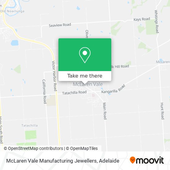 McLaren Vale Manufacturing Jewellers map