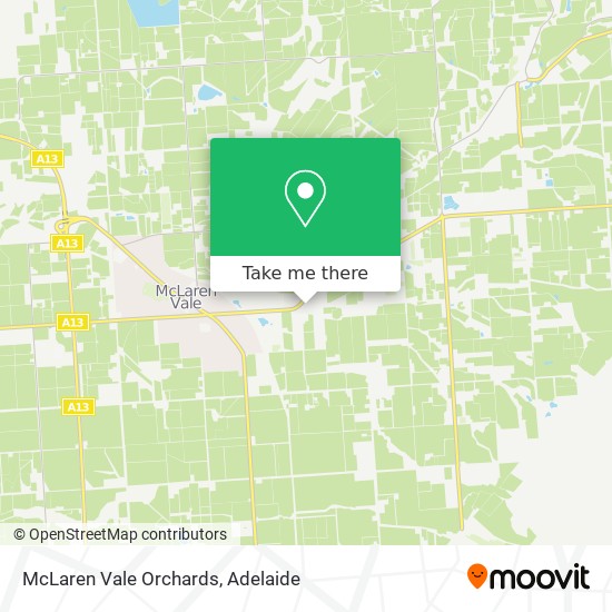 McLaren Vale Orchards map